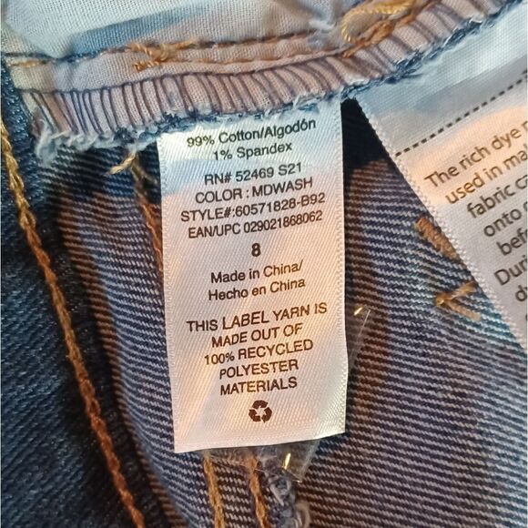 69634.....Scoop Crop Straight leg Jeans Size 8, W29"  25"Inseam 10"Rise - Picture 6 of 6